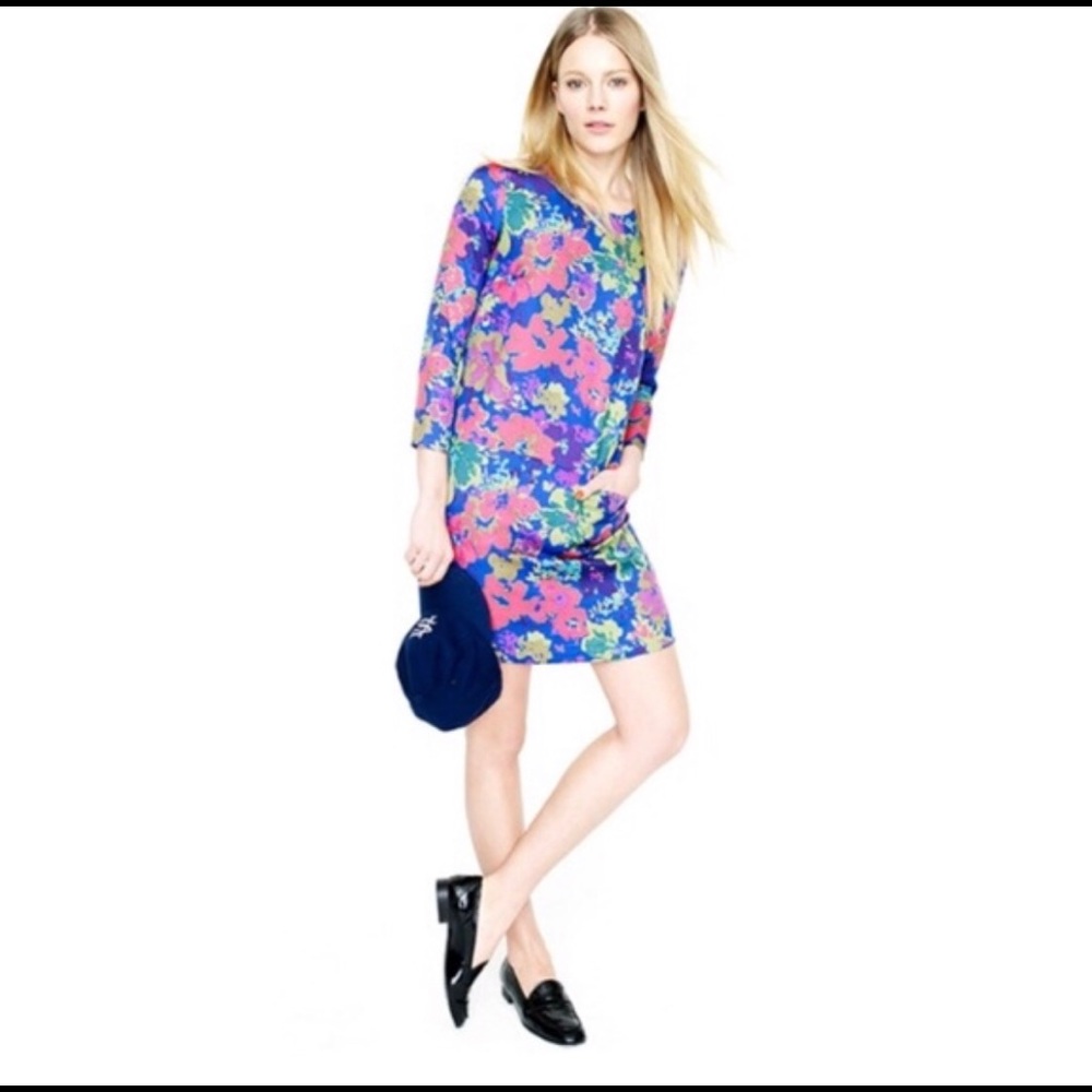 Jcrew floral shift dress